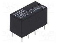 Relay: electromagnetic; DPDT; Ucoil: 12VDC; 2A; 1A/120VAC; 2A/24VDC RELPOL