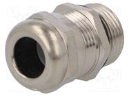 Cable gland; with long thread; M20; 1.5; IP68; brass; 10bar HUMMEL