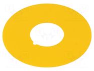 Warning plate; 22mm; Ømount.hole: 22.5mm; Ø: 60mm; PVC PROMET