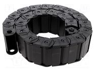 Cable chain; Protection; Bend.rad: 100mm; L: 990mm; Int.width: 76mm BREVETTI