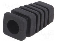 Strain relief; rubber; L: 22.4mm; black; Panel thick: max.2.8mm KRADEX