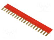 Connection bridge; 36A; Electr.connect: Push-in; OEM: 2608954; red RELPOL