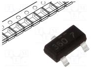 Transistor: N-MOSFET; unipolar; 20V; 1.7A; 500mW; SuperSOT-3 ONSEMI