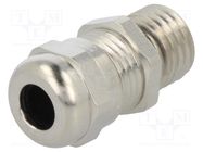 Cable gland; with long thread; M12; 1.5; IP68; brass; 10bar HUMMEL