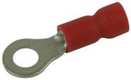 TERMINAL, RING TONGUE, #8, CRIMP, RED