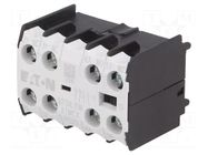 Auxiliary contacts; Leads: screw terminals; front; DILEM EATON ELECTRIC