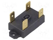 Sensor: thermostat; NC x2; 85°C; 16A; 250VAC; connectors 6,3mm TOMIC