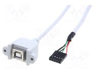 Adapter; USB 2.0; USB B socket,5pin pin header; 1.5m BQ CABLE