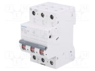 Circuit breaker; 400VAC; Inom: 16A; Poles: 3; Charact: C; 6kA; IP20 SIEMENS