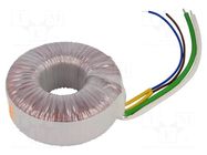 Transformer: toroidal; 200VA; 230VAC; 18V; 11.111A; Leads: cables TALEMA