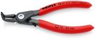 KNIPEX 48 41 J11 Precision Circlip Pliers for internal circlips in bore holes with non-slip plastic coating grey atramentized 130 mm