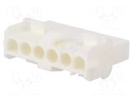 Connector: wire-wire; plug/socket; male/female; PIN: 6; 600V; 1x6 TE Connectivity