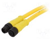 Cable: for sensors/automation; PIN: 5; M12-M12; 5m; plug; plug; IP67 MOLEX