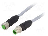 Cable: for sensors/automation; M12; PIN: 5; straight; 1m; plug MURRELEKTRONIK