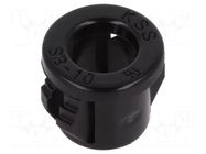 Grommet; Ømount.hole: 9.5mm; Øhole: 6.4mm; black KSS WIRING