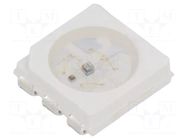LED; yellow; blinking; 150÷330mcd; 120°; 3÷5VDC; 20mA; 5x5x1.5mm OPTOSUPPLY