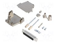 Connector: D-Sub; PIN: 25; plug; female; soldering; for cable; black ENCITECH