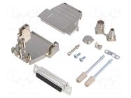 Connector: D-Sub; PIN: 25; plug; female; soldering; for cable; black ENCITECH
