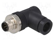 Connector: M12; plug; PIN: 5; male; B code-Profibus; for cable; IP67 TE Connectivity