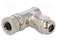 Connector: M12; plug; PIN: 5; female; 60V; angled 90°; IP67; 4A; 6÷8mm TE Connectivity