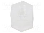 Screwed spacer sleeve; hexagonal; polyamide; M3; 5mm FIX&FASTEN