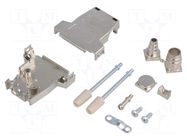 Connector: D-Sub; PIN: 15; plug; female; soldering; for cable; black ENCITECH