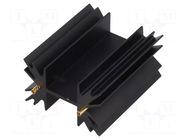 Heatsink: extruded; TO220; black; L: 50.8mm; 5.3K/W; anodized FISCHER ELEKTRONIK