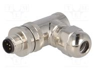 Connector: M12; plug; PIN: 5; male; A code-DeviceNet / CANopen TE Connectivity