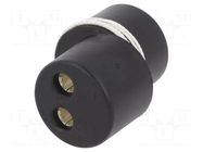 Transition: coupler; 24V; PIN: 2; black ELKE