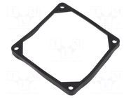 Mounting gasket; Ømount.hole: 5mm; black; Shore hardness: 40 RICHCO