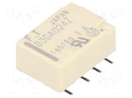 Relay: electromagnetic; DPDT; Ucoil: 24VDC; 2A; 0.3A/125VAC; FTR-B3 FUJITSU