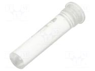 Fiber for LED; Ø3.2mm; L: 11.1mm; round; Front: flat; straight MENTOR