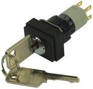 KEY SWITCH, SPST-NC/SPST-NO, 5A, 250V