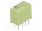 Relay: electromagnetic; DPDT; Ucoil: 24VDC; Icontacts max: 1A; PCB PANASONIC