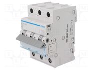 Circuit breaker; 230/400VAC; Inom: 16A; Poles: 3; Charact: C; 6kA HAGER