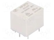 Relay: electromagnetic; SPDT; Ucoil: 12VDC; 10A; 10A/250VAC; PCB HONGFA RELAY
