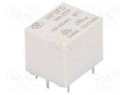 Relay: electromagnetic; SPDT; Ucoil: 6VDC; 10A; 10A/250VAC; PCB HONGFA RELAY