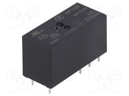 Relay: electromagnetic; DPDT; Ucoil: 6VDC; 8A; 8A/250VAC; 8A/24VDC HONGFA RELAY