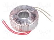 Transformer: toroidal; 200VA; 230VAC; 17V; 11.76A; Leads: cables INDEL