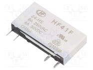 Relay: electromagnetic; SPST-NO; Ucoil: 24VDC; 6A; 6A/250VAC; PCB HONGFA RELAY
