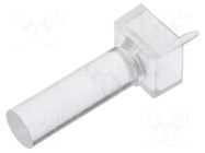 Fiber for LED; Ø3mm; L: 12.7mm; round; Front: flat BIVAR