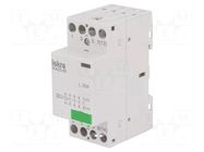 Contactor: 4-pole installation; 25A; 230VAC; NO x4; IKA ISKRA