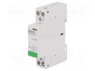 Contactor: 2-pole installation; 20A; 230VAC; NO x2; IKA ISKRA