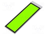 Backlight; LED; Dim: 75x22.86x2.5mm; yellow-green; 64.49x17.51mm DISPLAY ELEKTRONIK