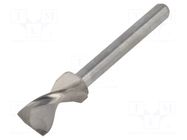 Drill bit; Ø: 5.95mm; L: 38.2mm; tungsten carbide; 1/8"; 3.175mm KEMMER PRAEZISION