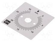 Scale for mechanical timer; Range of val: 0÷30min FAUCIGNY INSTRUMENTS