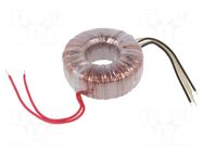 Transformer: toroidal; 160VA; 230VAC; 40V; 40V; 2A; 2A; Leads: cables INDEL