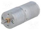 Motor: DC; with gearbox; HP; 6VDC; 6.5A; Shaft: D spring; 57rpm POLOLU
