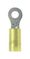 TERMINAL, RING TONGUE, 5/16", 10AWG, YEL