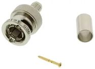 RF/COAXIAL, BNC PLUG, STRAIGHT, 75 OHM, CRIMP